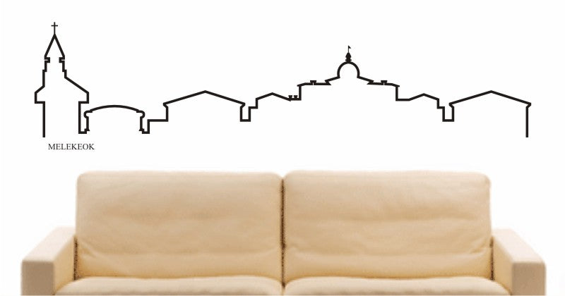 WANDTATTOO e576 Skyline Stadt - Melekeok (Palau) Design 4