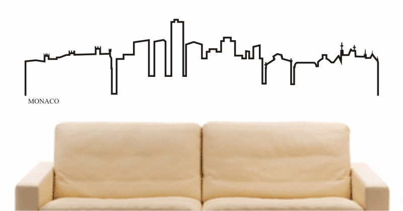 WANDTATTOO e578 Skyline Stadt - Monaco Design 4
