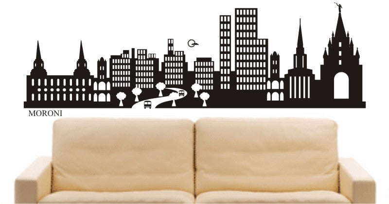 WANDTATTOO e580 Skyline Stadt - Moroni (Komoren)Design 2