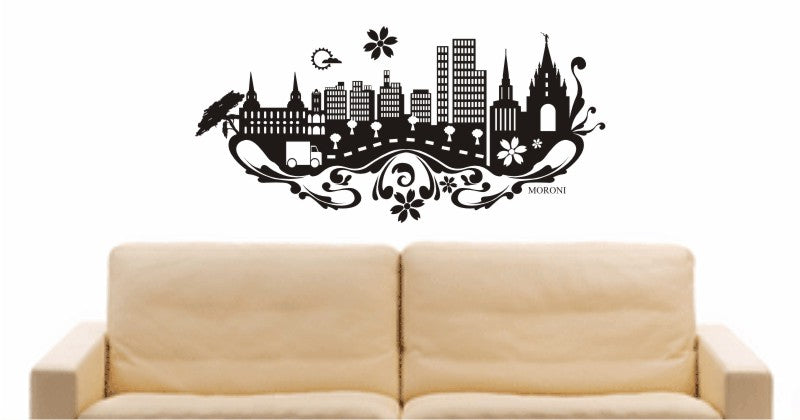 WANDTATTOO e580 Skyline Stadt - Moroni (Komoren)Design 3