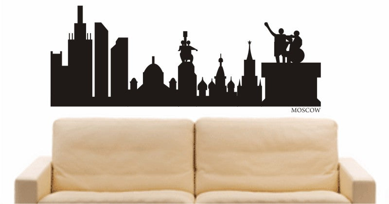 WANDTATTOO e581 Skyline Stadt - Moscow Design 1