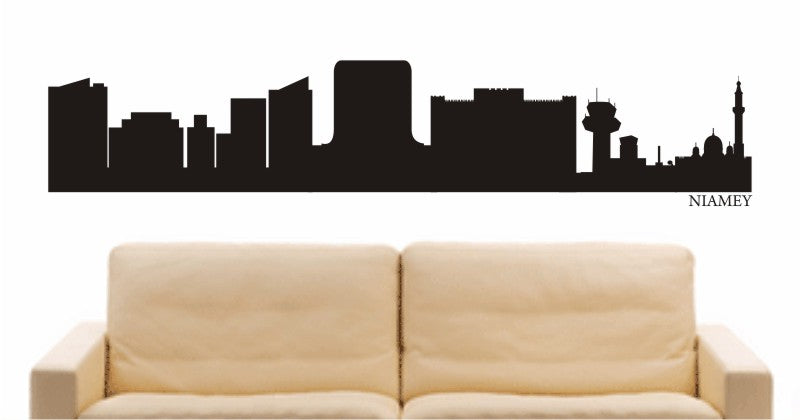 WANDTATTOO e585 Skyline Stadt - Niamey (Niger) Design 1