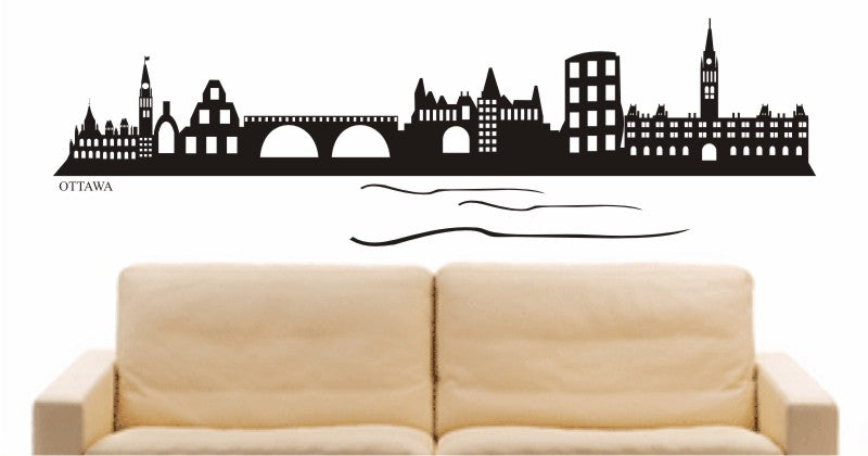 WANDTATTOO e590 Skyline Stadt - Ottawa (kanada) Design 2