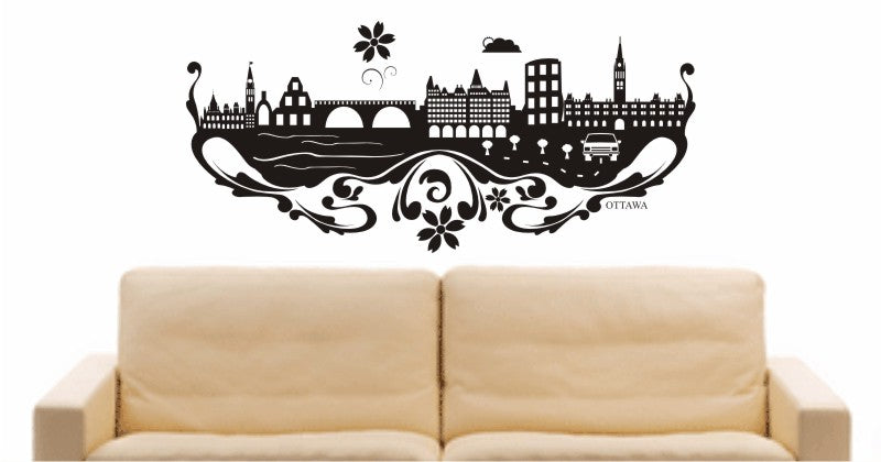 WANDTATTOO e590 Skyline Stadt - Ottawa (kanada) Design 3