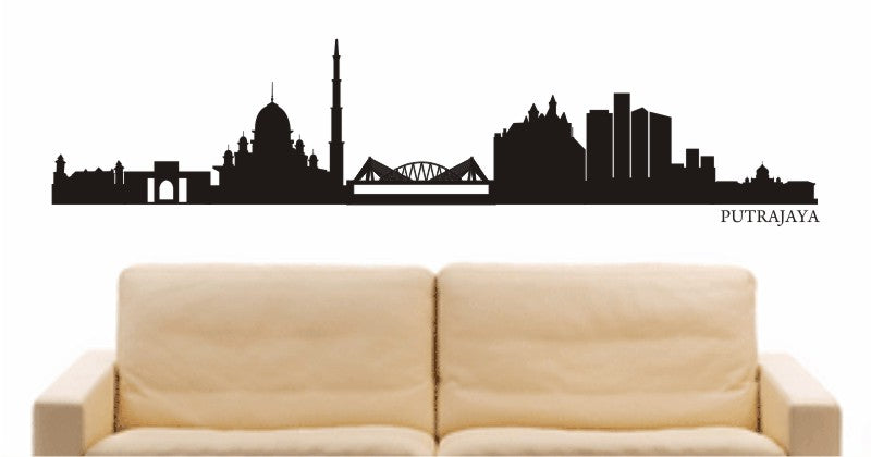 WANDTATTOO e604 Skyline Stadt - Putrajaya (Kuala Lumpur) Design 1