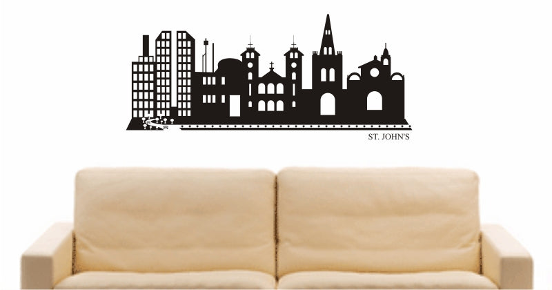 WANDTATTOO e625 Skyline Stadt - St. John’s (Neufundland) Design 2