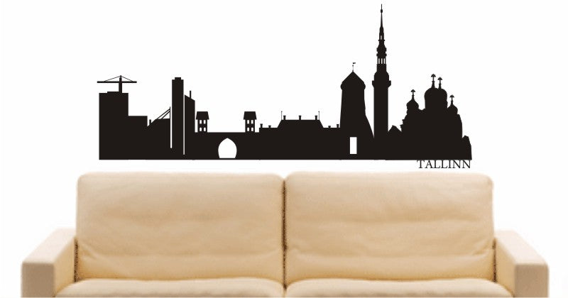 WANDTATTOO e631 Skyline Stadt - Tallinn (Estland) Design 1