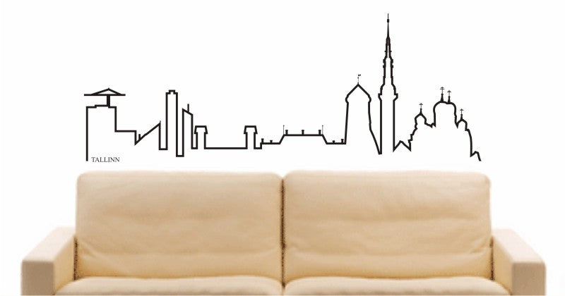 WANDTATTOO e631 Skyline Stadt - Tallinn (Estland) Design 4