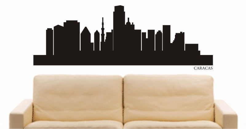 WANDTATTOO e649 Skyline Stadt - Caracas (Venezuela) Design 1