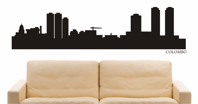 WANDTATTOO e651 Skyline Stadt - Colombo (Sri Lanka) Design 1