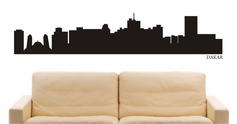 WANDTATTOO e652 Skyline Stadt - Dakar (Senegal) Design 1