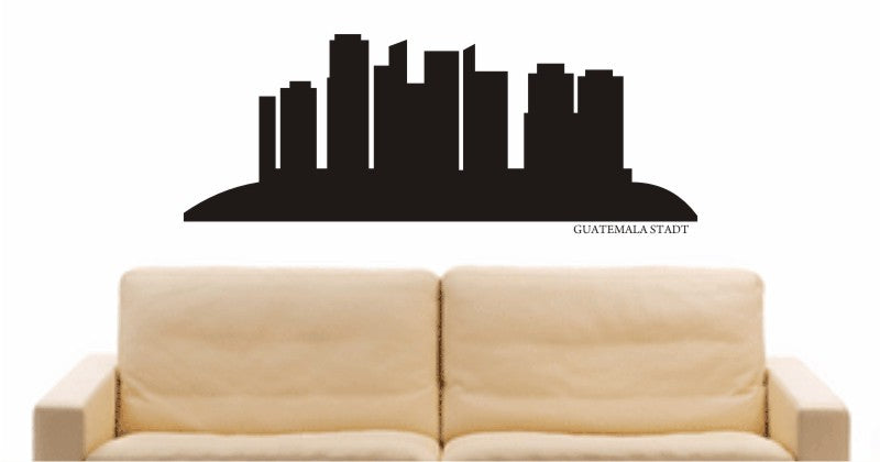 WANDTATTOO e661 Skyline Stadt - Guatemala (Guatemala-Stadt) Design 1