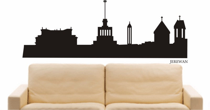 WANDTATTOO e664 Skyline Stadt - Jerewan (Armenien) Design 1