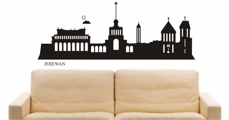 WANDTATTOO e664 Skyline Stadt - Jerewan (Armenien) Design 2