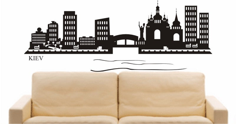 WANDTATTOO e671 Skyline Stadt - kiev (Ukraina) Design 2