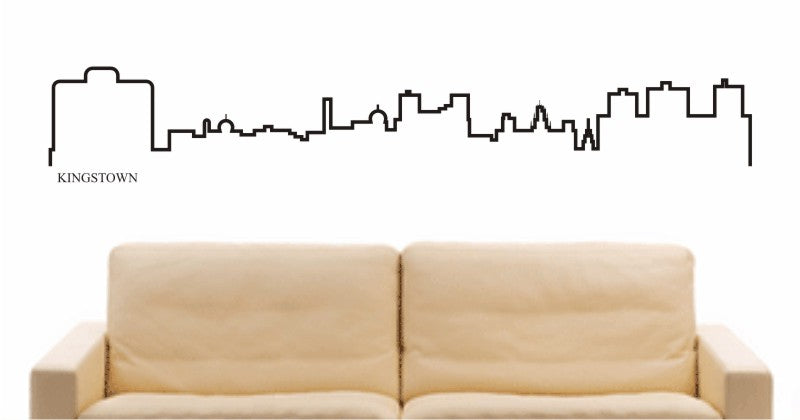 WANDTATTOO e672 Skyline Stadt - Kingstown (St. Vincent und die Grenadinen) Design 4