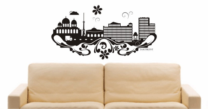 WANDTATTOO e693 Skyline Stadt - Taschkent (Usbekistan) Design 3