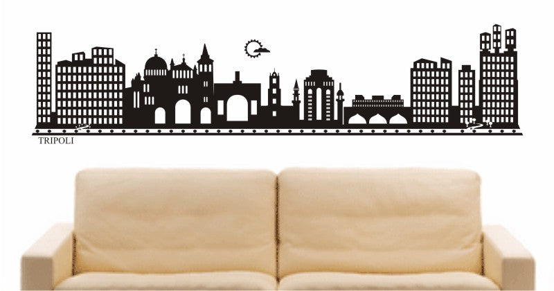 WANDTATTOO e696 Skyline Stadt - Tripolis Design 2