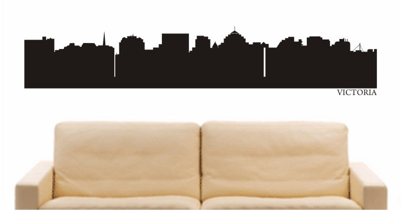 WANDTATTOO e701 Skyline Stadt - Victoria (Vereinigte Staaten) Design 1