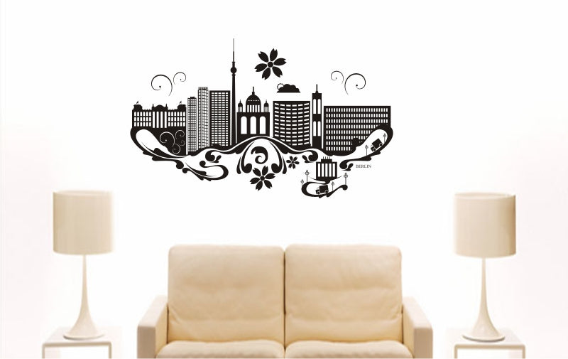 WANDTATTOO e727 Skyline Stadt - berlin (Deutschland) Design 3