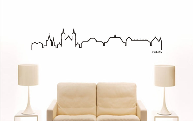WANDTATTOO e770 Skyline Stadt - Fulda (Deutschland) Design 4