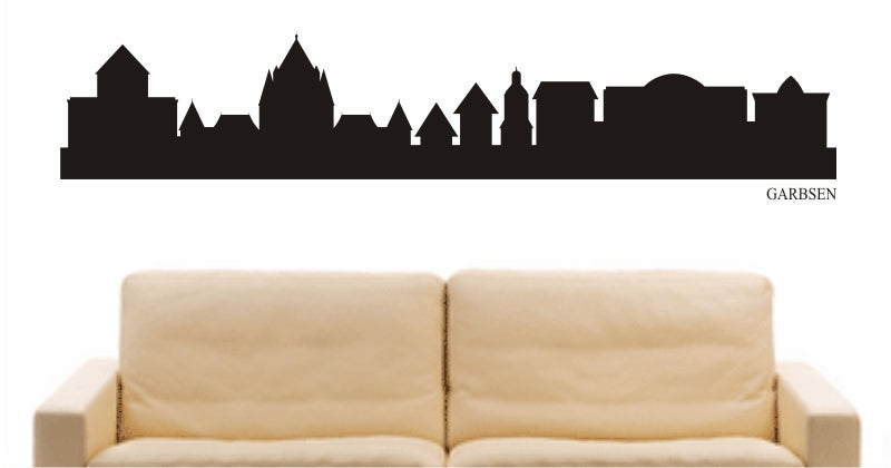 WANDTATTOO e772 Skyline Stadt - Garbsen (Deutschland) Design 1