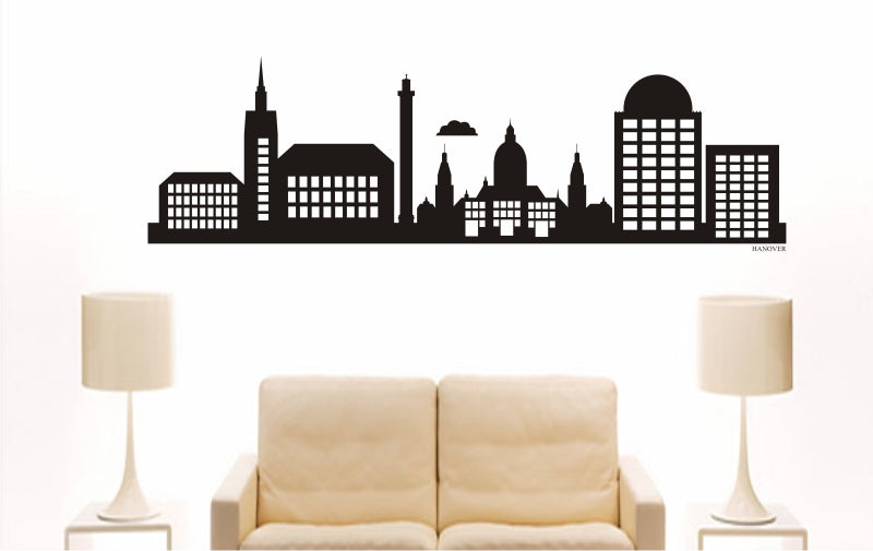 WANDTATTOO e790 Skyline Stadt - Hannover (Deutschland) Design 2