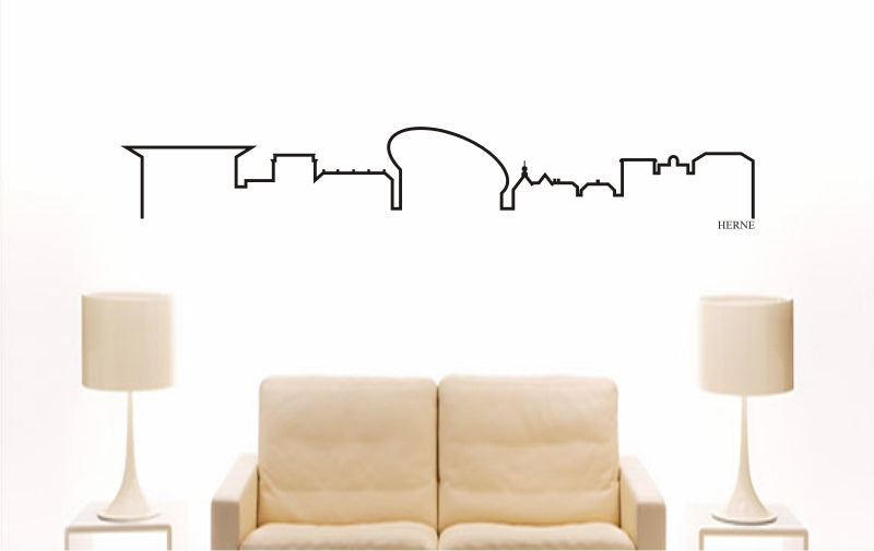 WANDTATTOO e797 Skyline Stadt - Herne (Deutschland) Design 4