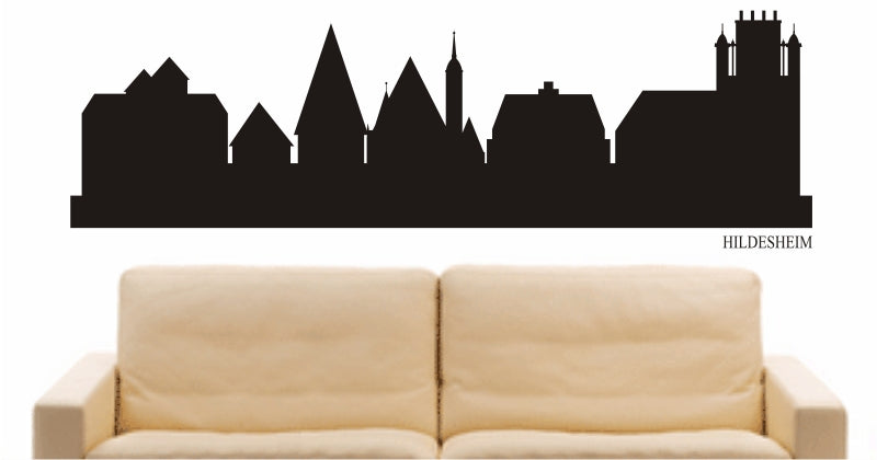 WANDTATTOO e800 Skyline Stadt - Peine (Deutschland) Design 1