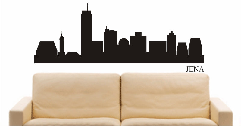 WANDTATTOO e805 Skyline Stadt - Jena (Deutschland) Design 1