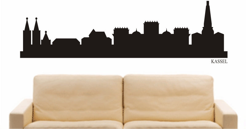 WANDTATTOO e808 Skyline Stadt - Kassel (Deutschland) Design 1