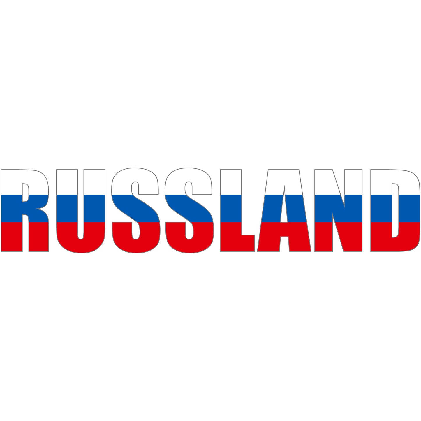 Aufkleber - Autoaufkleber - Russland - Schriftzug - Heckscheibenaufkleber