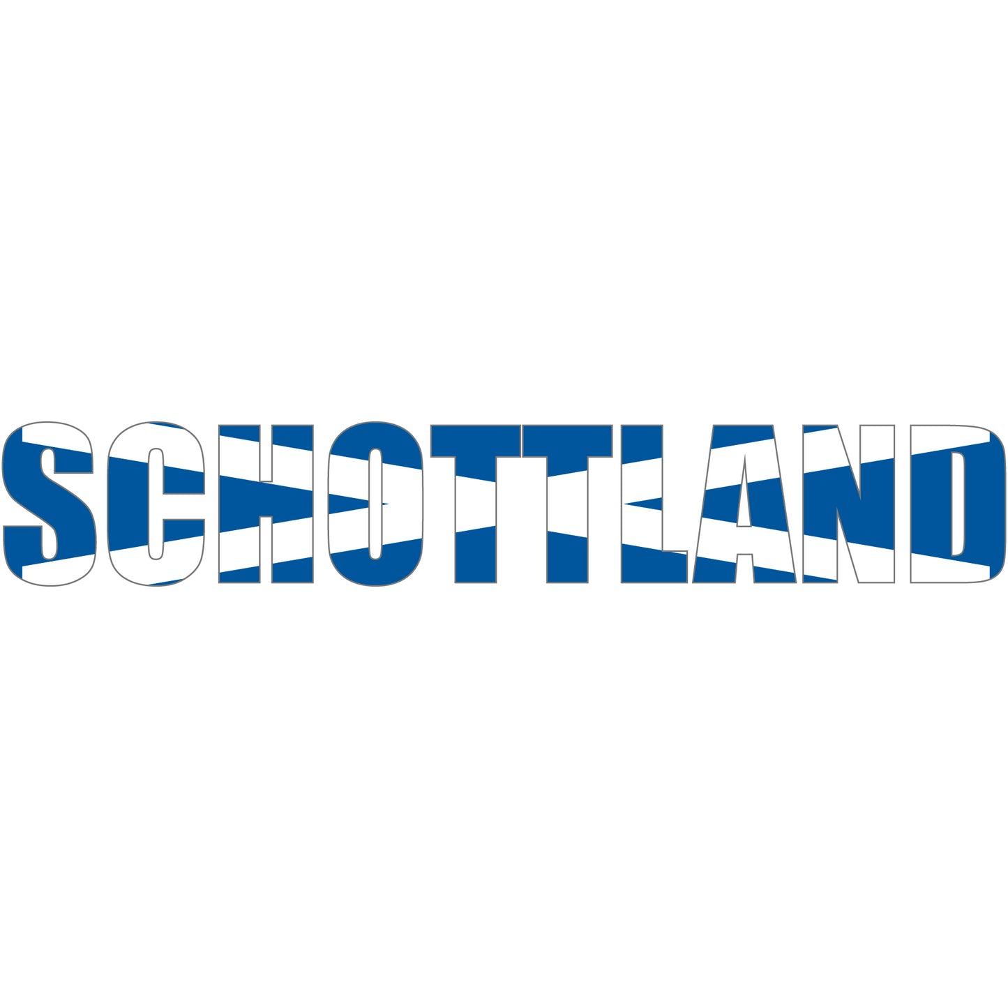 Aufkleber - Autoaufkleber - Schottland - Schriftzug - Heckscheibenaufkleber