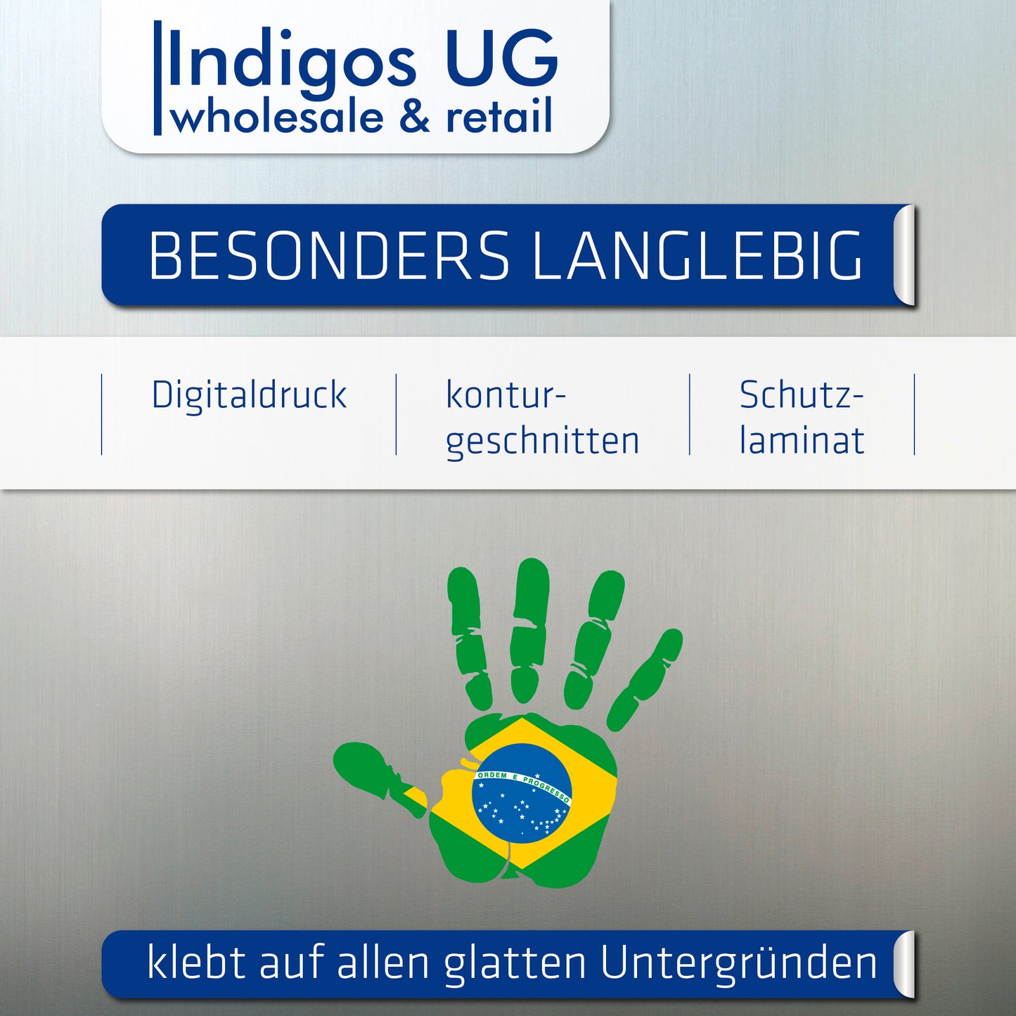 Aufkleber - Autoaufkleber - Brasilien - Heckscheibenaufkleber