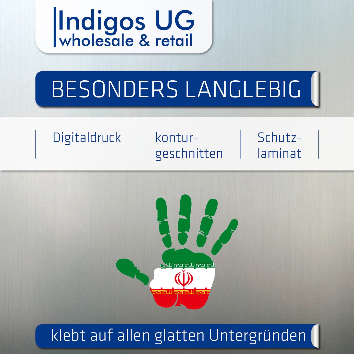 Aufkleber - Autoaufkleber - Iran - Heckscheibenaufkleber
