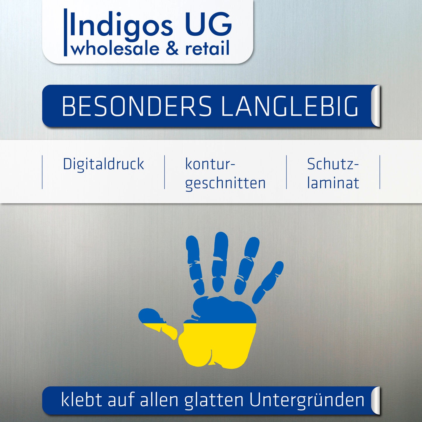Aufkleber - Autoaufkleber - Ukraine - Heckscheibenaufkleber