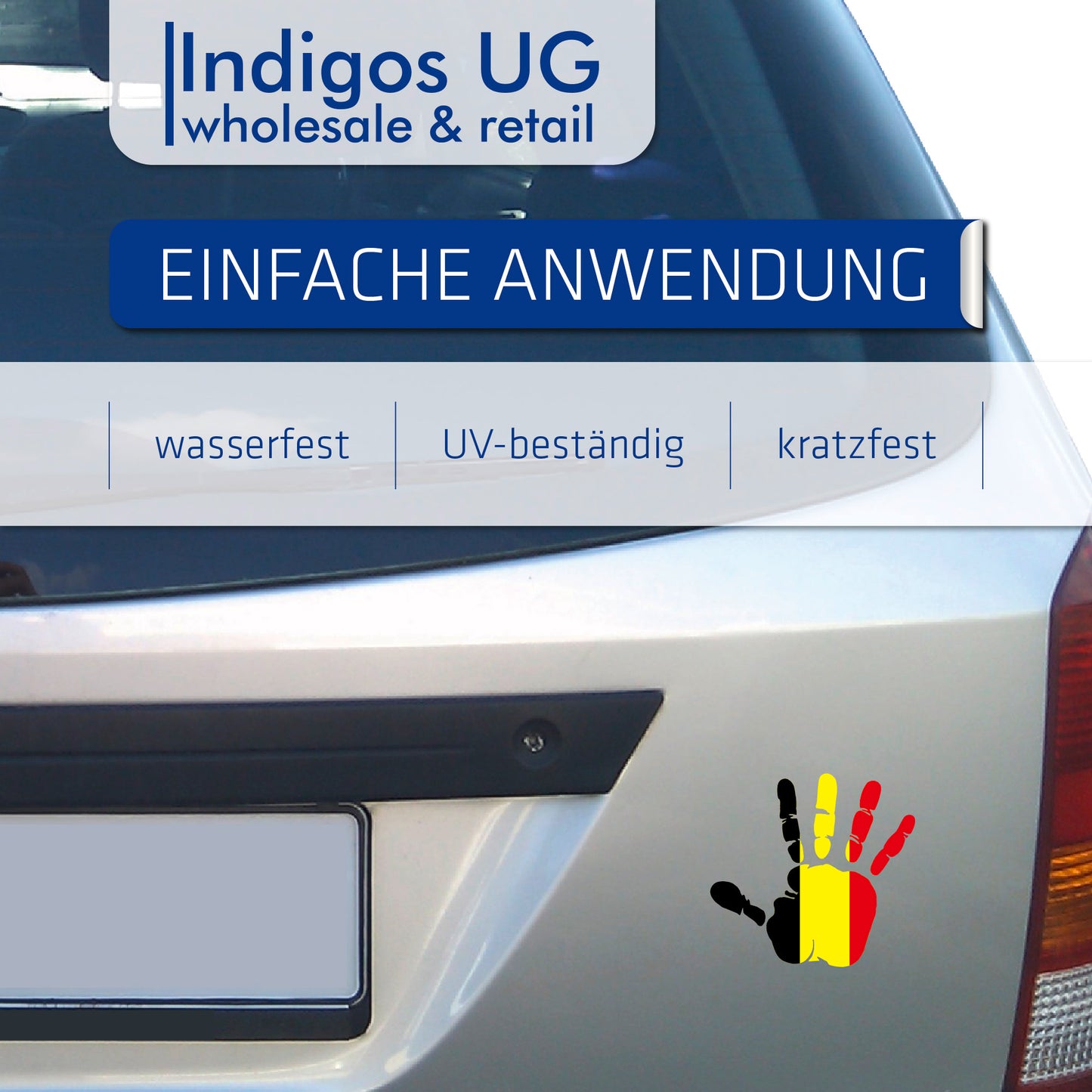 Aufkleber - Autoaufkleber - Belgien - Heckscheibenaufkleber