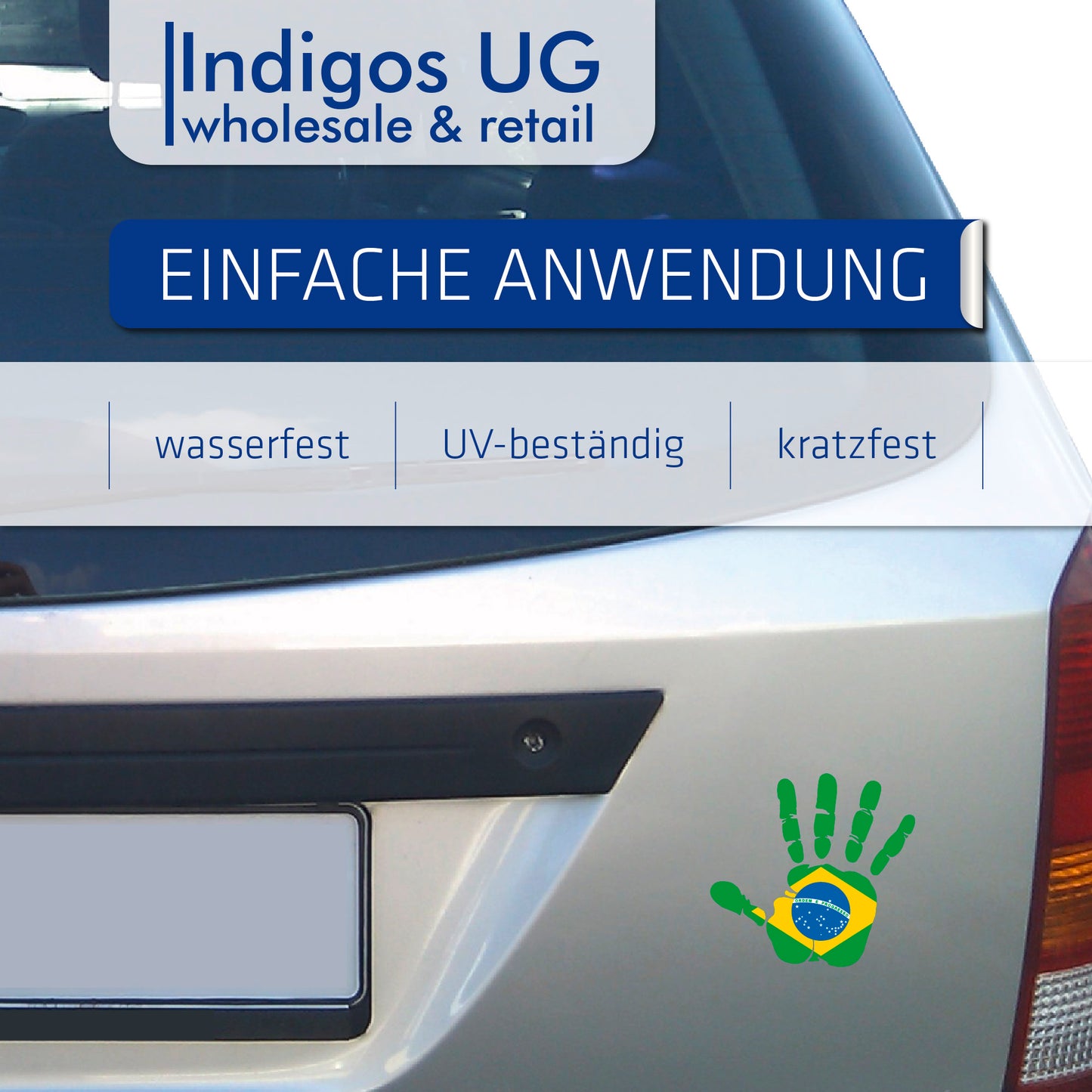 Aufkleber - Autoaufkleber - Brasilien - Heckscheibenaufkleber