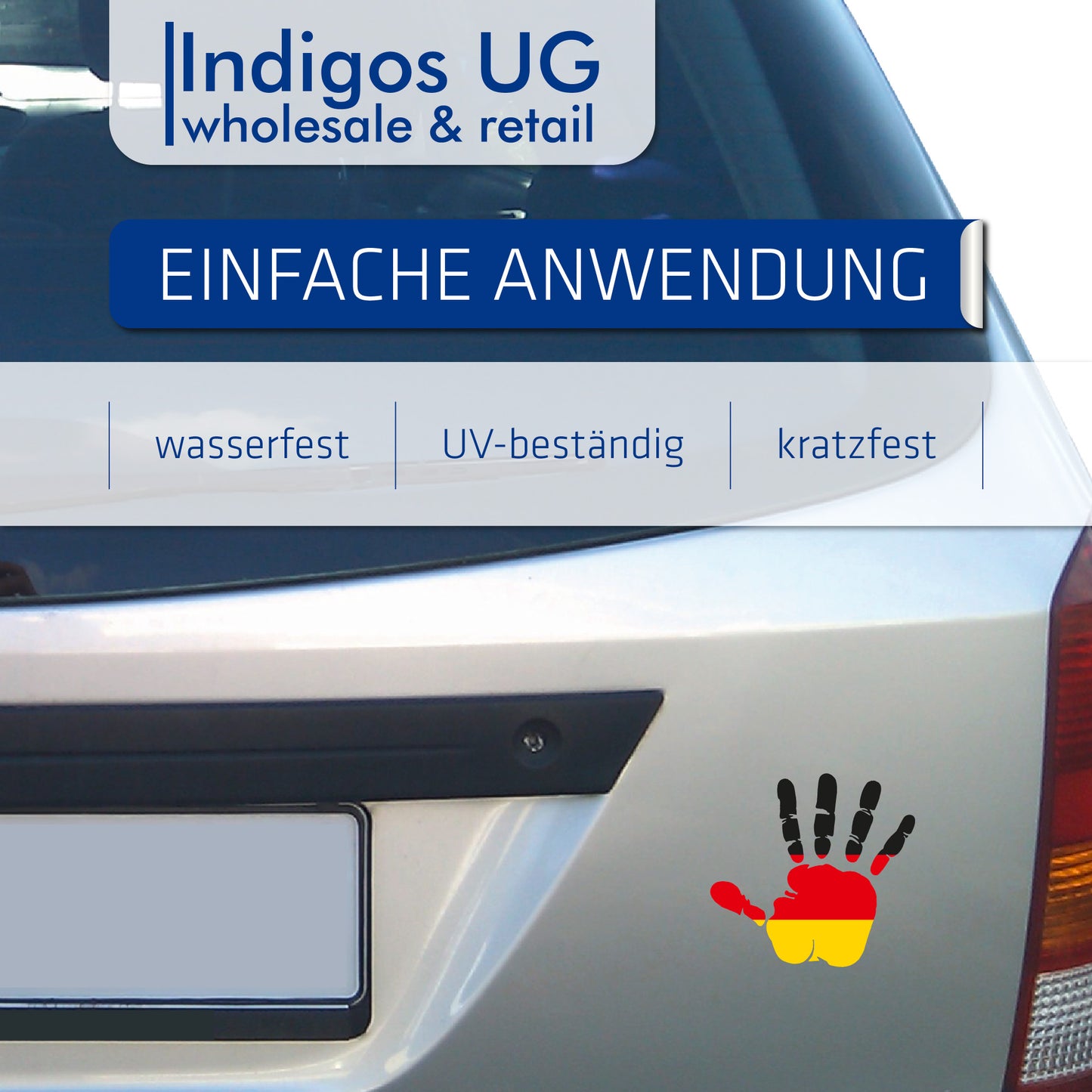 Aufkleber - Autoaufkleber - Deutschland - Heckscheibenaufkleber