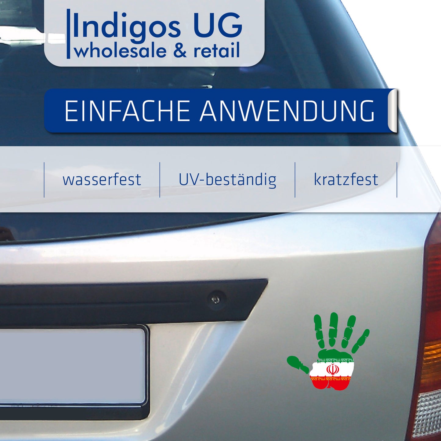 Aufkleber - Autoaufkleber - Iran - Heckscheibenaufkleber