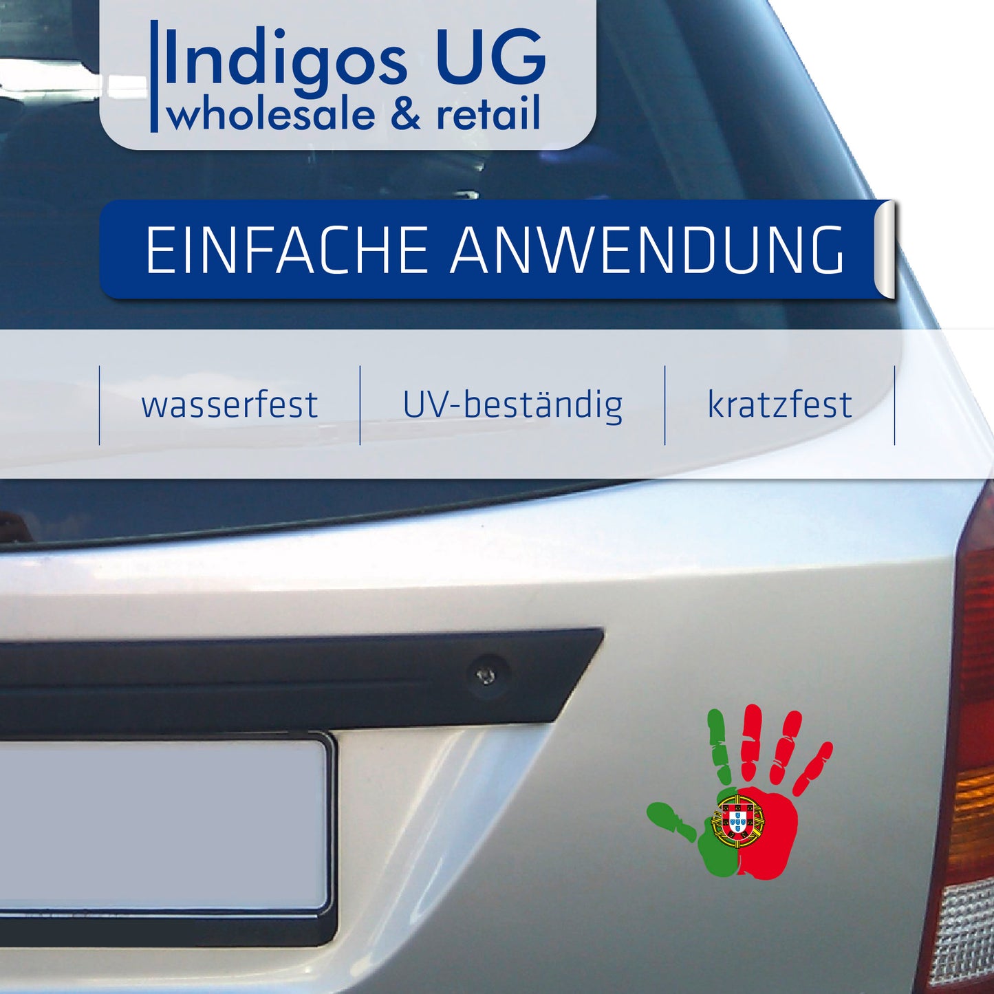Aufkleber - Autoaufkleber - Portugal - Heckscheibenaufkleber