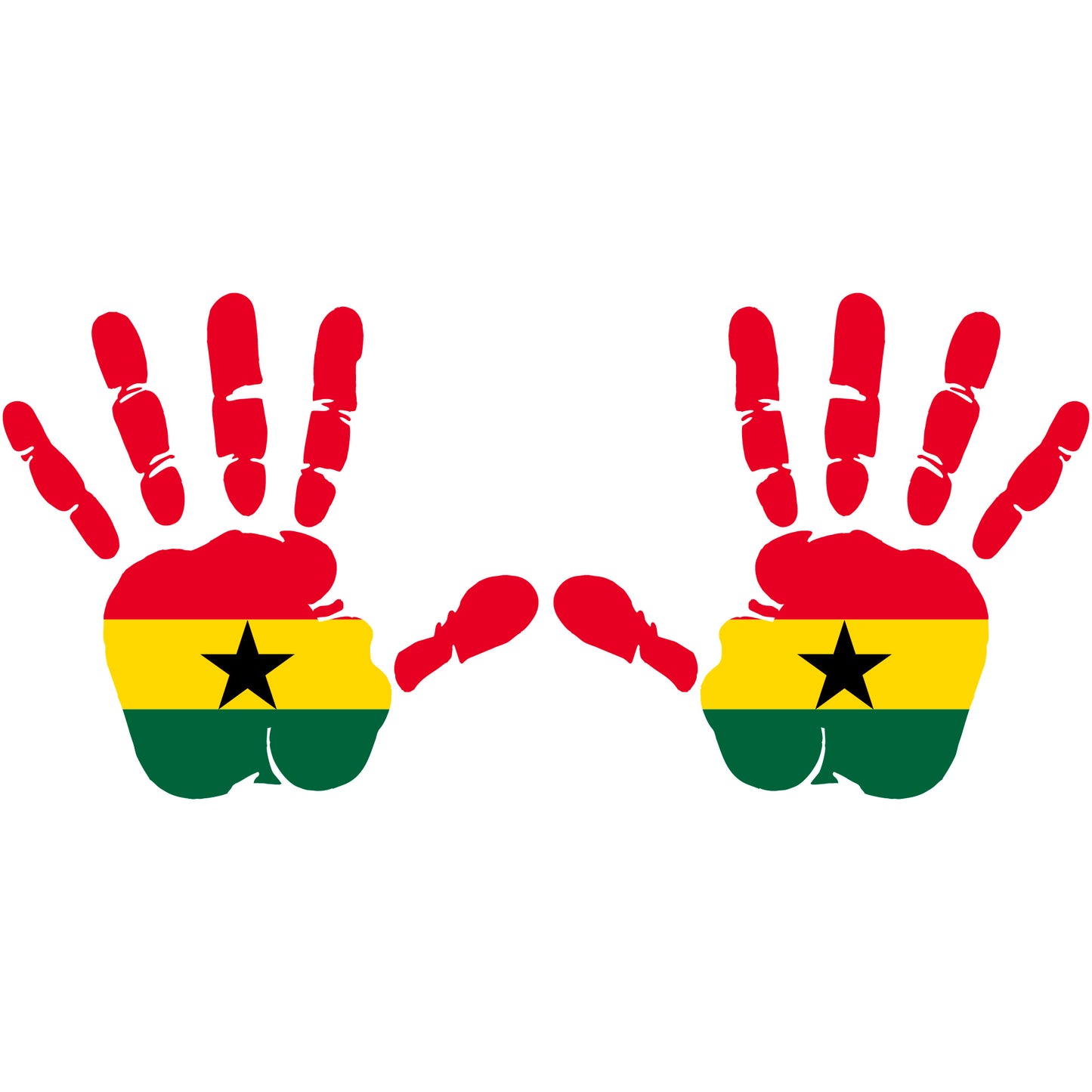 Aufkleber - Autoaufkleber - Ghana - Heckscheibenaufkleber