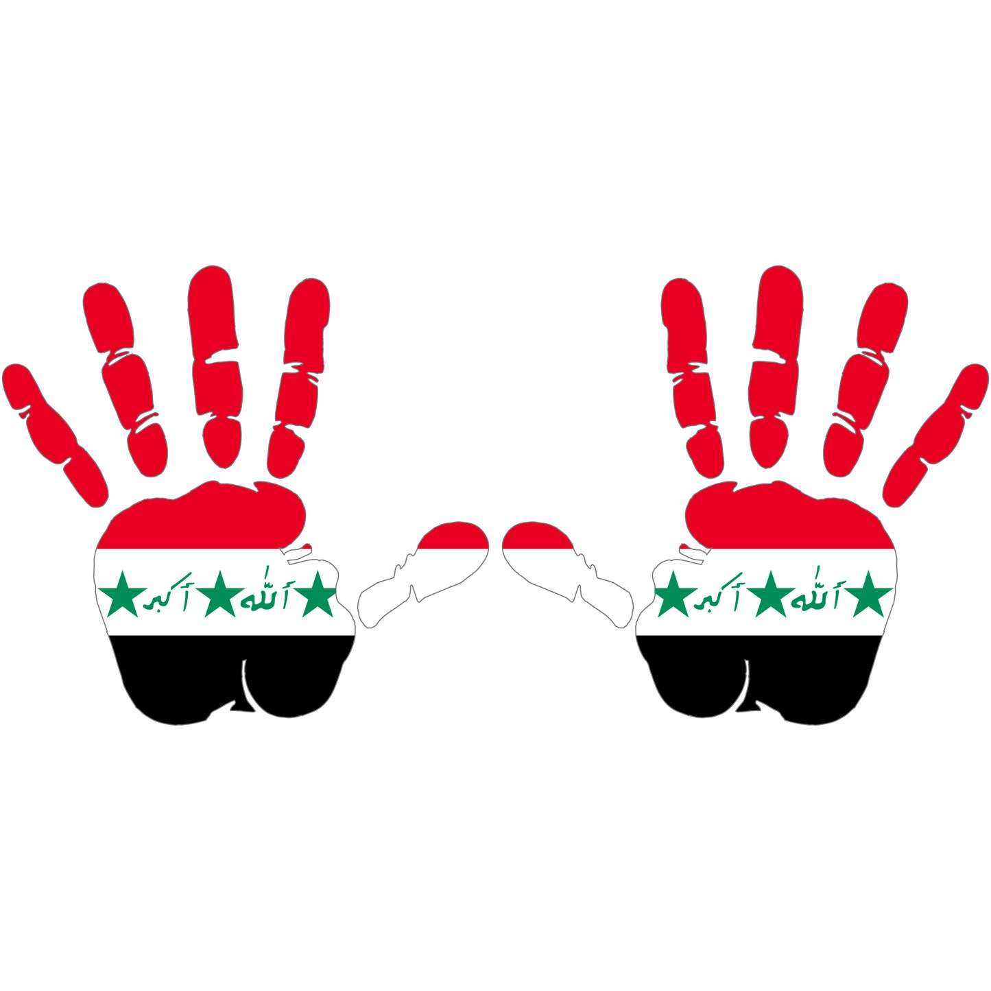 Aufkleber - Autoaufkleber - Irak - Heckscheibenaufkleber