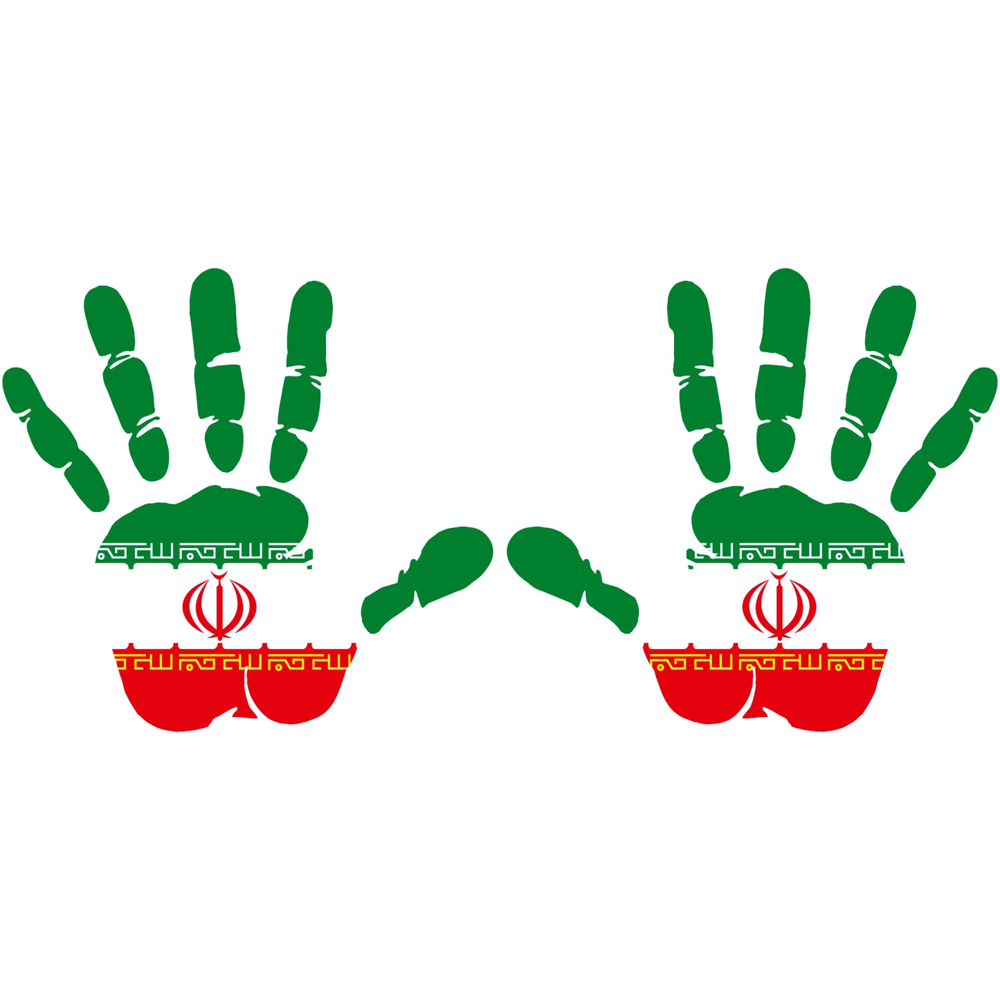 Aufkleber - Autoaufkleber - Iran - Heckscheibenaufkleber