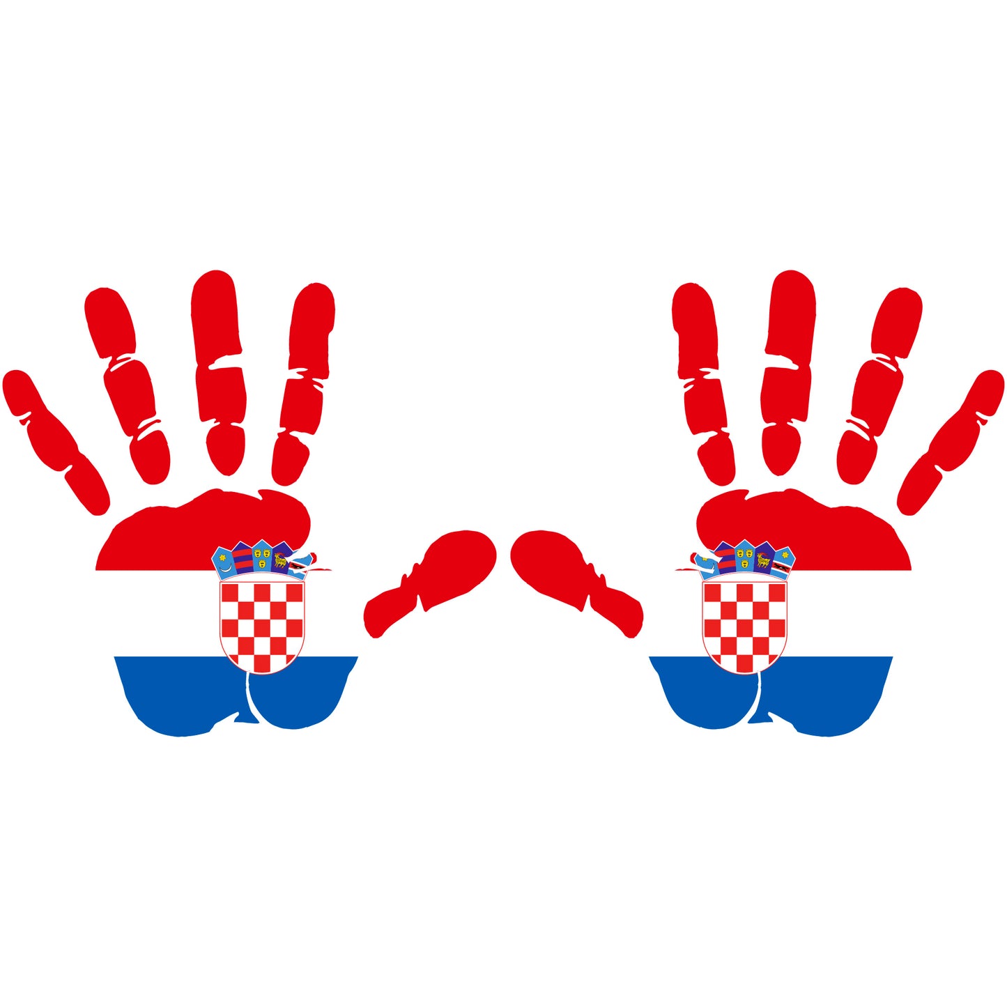 Aufkleber - Autoaufkleber - Kroatien - Heckscheibenaufkleber