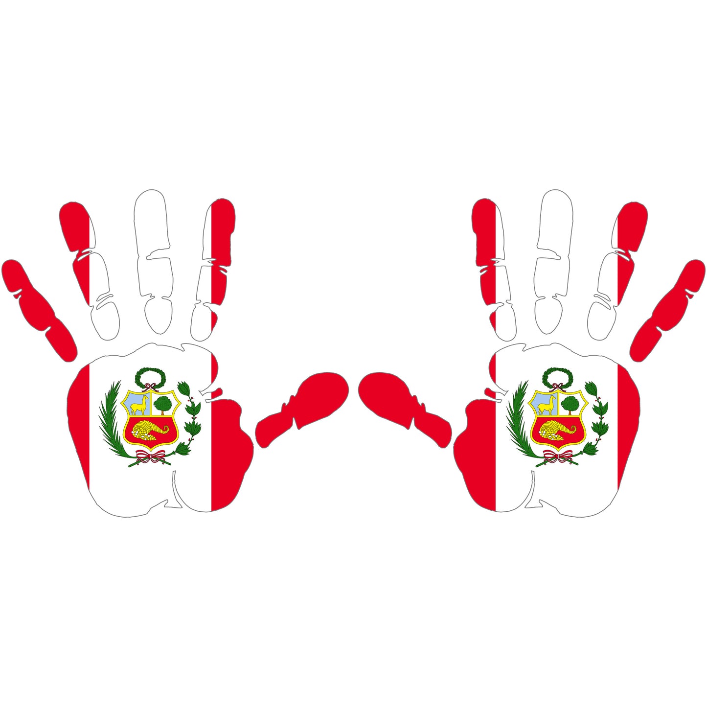 Aufkleber - Autoaufkleber - Peru - Heckscheibenaufkleber