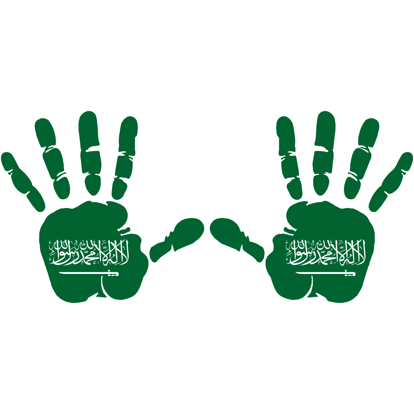 Aufkleber - Autoaufkleber - Saudi-Arabien - Heckscheibenaufkleber