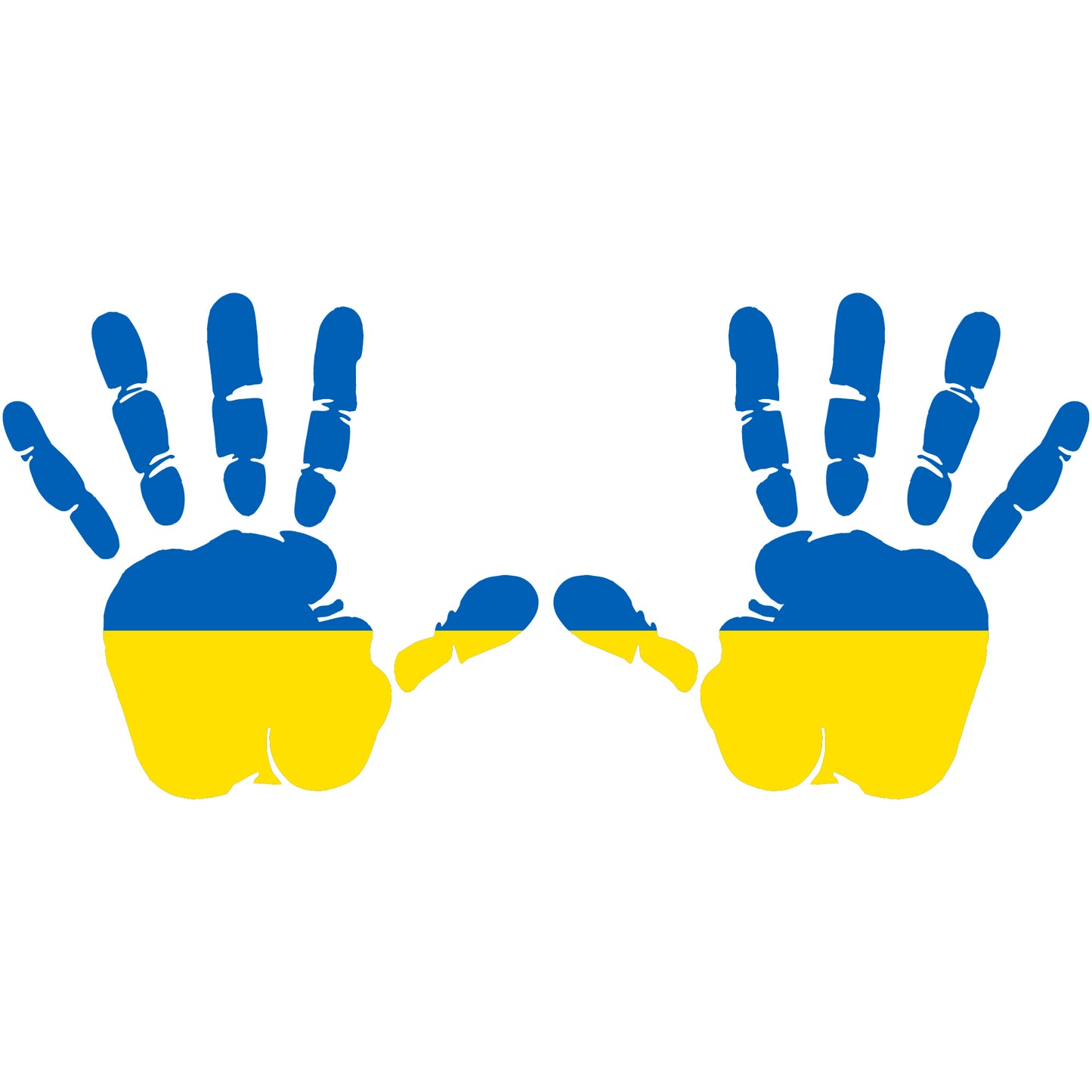 Aufkleber - Autoaufkleber - Ukraine - Heckscheibenaufkleber