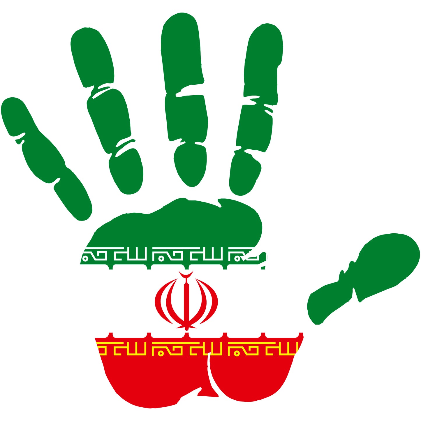 Aufkleber - Autoaufkleber - Iran - Heckscheibenaufkleber