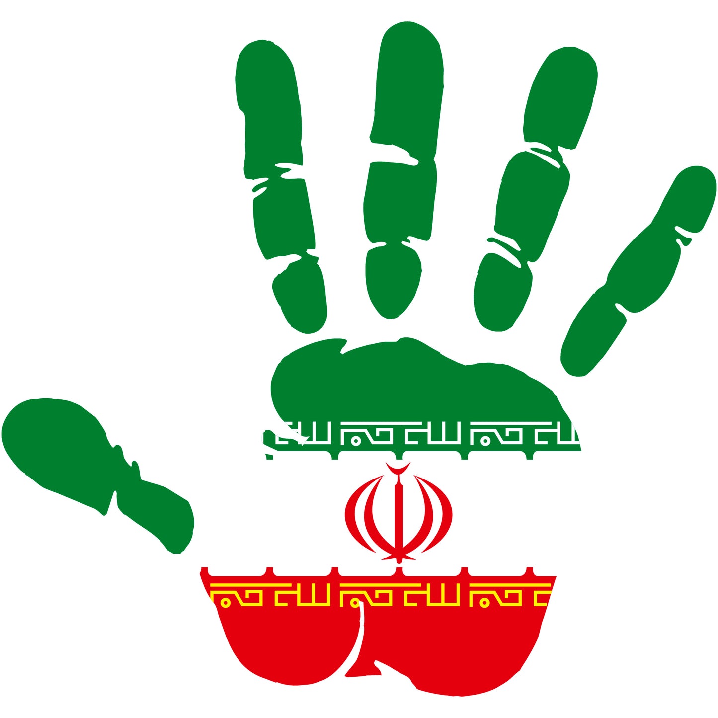 Aufkleber - Autoaufkleber - Iran - Heckscheibenaufkleber